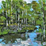 Millpond, oil painting by Jordyn Payne, JP1-25