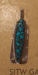 Villa Grove Turquoise Inlay Pendant Randy Christensen