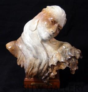 White Swan Dreaming Bronze Sculpture Jerry McKellar
