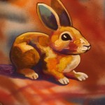 Bunny acrylic on canvas Leland Holiday