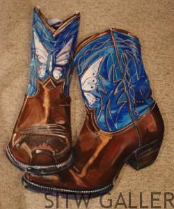 Butterfly Boot Wall Plaque Gary Sohrweid