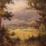 lookout at the h bar g ranch oil painting margaret jensen