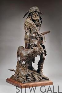 Road Less Traveled, bronze, by Michael Hamby