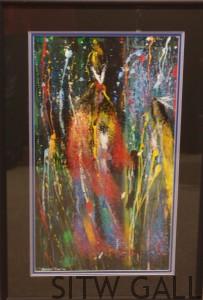 Grass Dancer, acrylic on paper, Joanne Bird