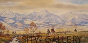 Yellowstone Valley Camp, print, by Larry Veeder
