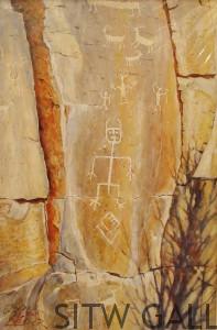 Tubac Shadows, print, by Larry Veeder