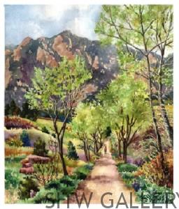 Early Spring, watercolor print, by Anne Gifford