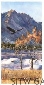Winter Drift, watercolor print, by Anne Gifford