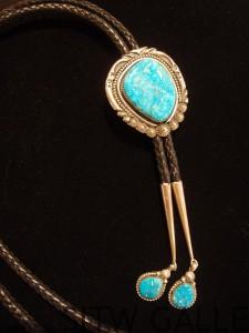 Bisbee Turquoise Bolo, by Jeanette Dale
