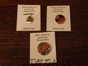 Pendant and Pins, Jimmy Poyer, Inlay