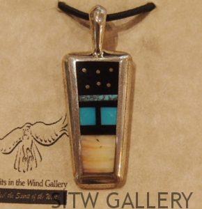 Jimmy Poyer Inlay Pendant, 056-JJPPE9-90