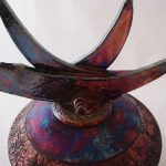 Sculptural Raku Pot, Jerry Rhodes, JR2-107