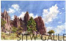 Settler's Park, Boulder, CO, watercolor print, Anne Gifford