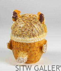 Small Horned Owl, Paula Wenzl Bellacera, ceramic owl, PWB-33