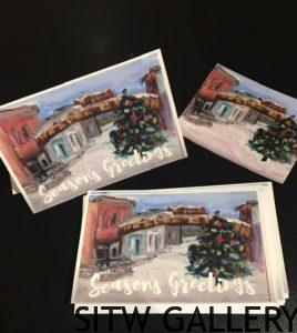 Golden Christmas Cards and Postcards
