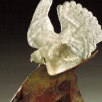 Cliff Dwellers, bronze and crystal, by Tammy Lynne Penn, Tammy