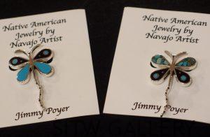 Dragonfly Pins, by Jimmy Poyer, Navajo, 056-187 left, 187A right