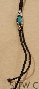 Bolo with Villa Grove Turquoise, by Randy Christensen, RC1-268