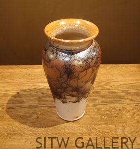 Tall Horsehair Pot, by Lance Timco, LT1-469A
