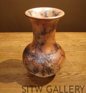 Tall Horsehair Pot, by Lance Timco, LT1-469B