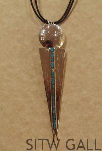 Villa Grove Turquoise and Silver Necklace, by Randy Christensen, RC1-281