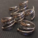 Harvey Mace ss gold ring #056-349 $66.00
