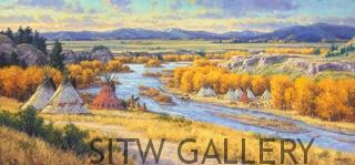 Shoshone Camp on the Snake River 14 x 30