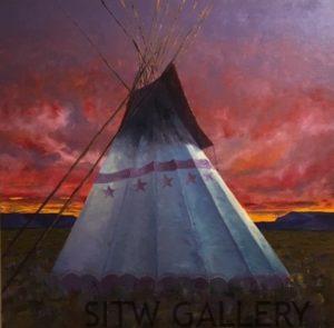 #90 Season of the summer grass 36x36 wrap $4200.