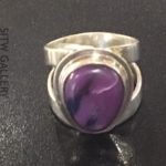 #R-4 Sterling Silver Ring Sugilite Stone $400.00
