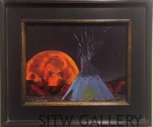 #95 Jim Hagstrom painting framed 12" x 14" overall 17" x 20" $950.00