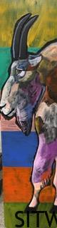 #Tg2-leland-362 Mtn. Goat 36" h x 9" w $295.00