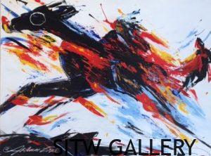 #18 Powerful Force 30" x 40" acrylic on canvas $3900.00