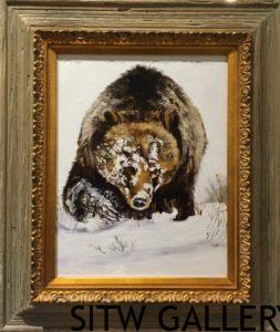 #78 Grizzly- Hibernation Bound 16"h x 11"w/13" h x 8"w $895.00