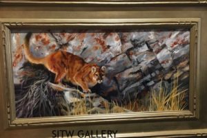 #91 Mountain Outlaw $2,700.00 12x24 Image Framed