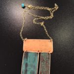 1093-4 E. Costigan Necklace 16 chain 1 3/4" x 2 3/8 $130.00
