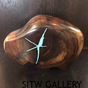 LF1-272 Turq Inlay Ironwood Buffalo 4"hx5.5"lx2"w $200.00