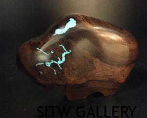 LF1-273 Turq Inlay Ironwood Buffalo 3.5"hx 5"l x 2"w $175.00