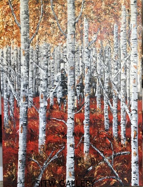 Joanne Bird Acrylic on Canvas - Spirits in the Wind Gallery