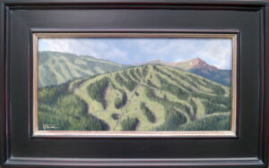 LT2-43 Snowmass Mountain 8'x16" plein air on panel $800